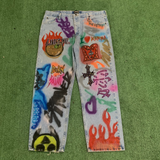 Ukeme Denim Graffiti Jeans
