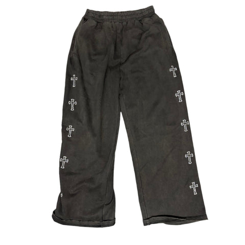 Blessed Black Baggy Sweatpants