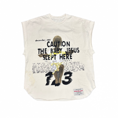 RRR123 Caution The Baby Jesus Sleeveless Tee