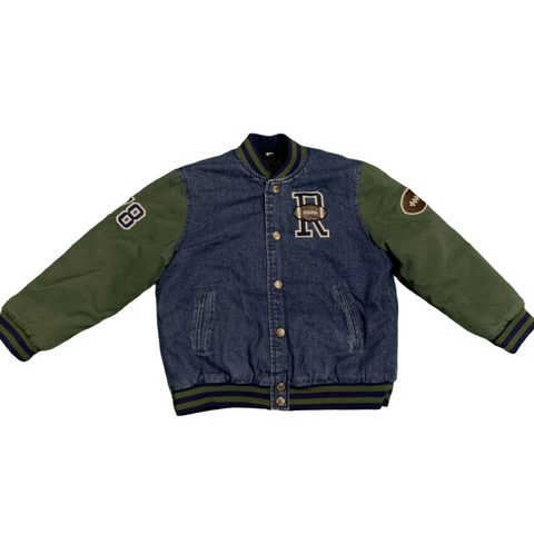 Raspberry Kids Varsity Jacket