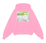 Pink Script Label Hoodie