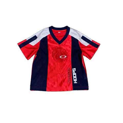 Raspberry Kids HOOPS Jersey Red