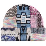 Patchwork Beanie (Light Blue)