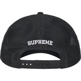 Western Embroidered Mesh Back Panel 5-Panel (Black)