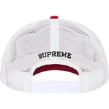 Western Embroidered Mesh Back Panel 5-Panel (Red)