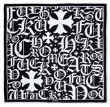 Chrome Hearts FU Scarf (Black/White)