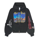 Reconstructed NY Zip Hoodie (Black)