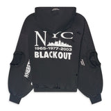 Reconstructed NY Zip Hoodie (Black)