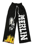Flame Pain Sweats (Black)