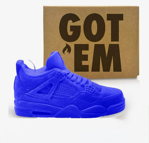AIR JORDAN 4 RETRO SNEAKERHEAD CANDLE (BLUE)