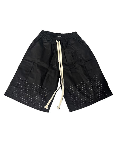 Diamond Cargo Short Black