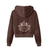 Chim House Velour Top (Brown)