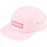 Monogram Gingham Camp Cap (Pink)