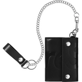Leather Chain Wallet (Black)