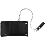 Leather Chain Wallet (Black)
