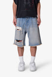 Baggy Distressed Denim