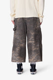 Extra Long Overdye Cargo Shorts (Digi Camo)