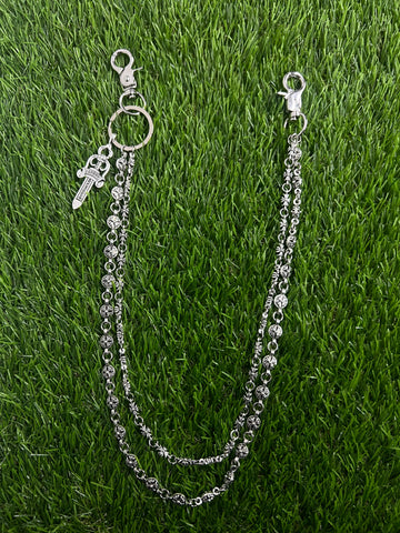 Chrome Hearts Inspired Cross Wallet chain
