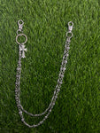 Chrome Hearts Inspired Cross Wallet chain
