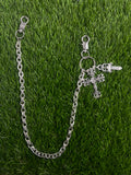 Chrome Hearts Inspired Cross Wallet chain