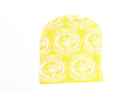 GOD OVER RELIGION "FAITH" BEANIE – YELLOW