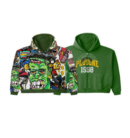 Vameee Green Plus Reversible Hoodie