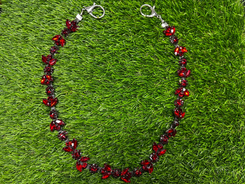 Red Stone Wallet Chain