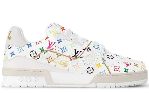 Louis Vuitton LV Trainer Takashi Murakami White