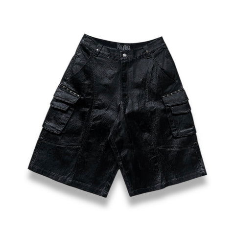 Webbed Waxed Cargo Jorts