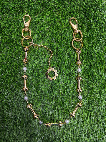 Bones and Pearls Wallet Chain