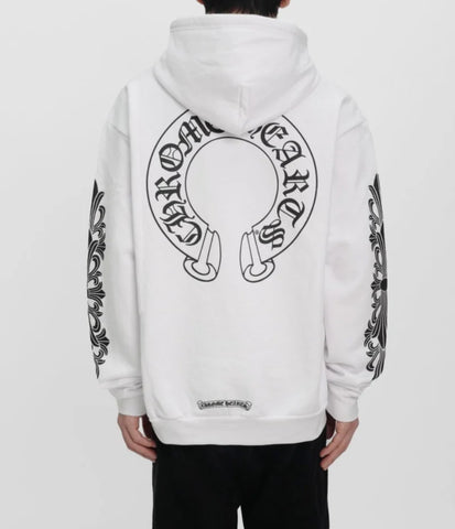 Floral Cross Zip Hoodie