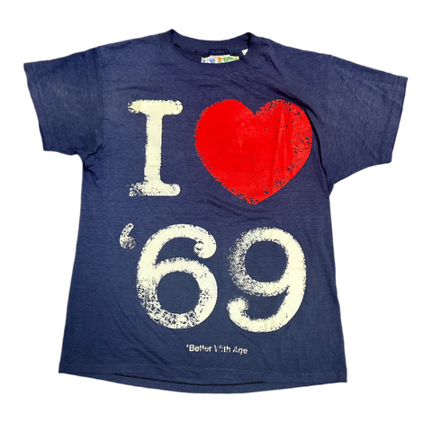 BETTER WITH AGE PURA NAVY TEE