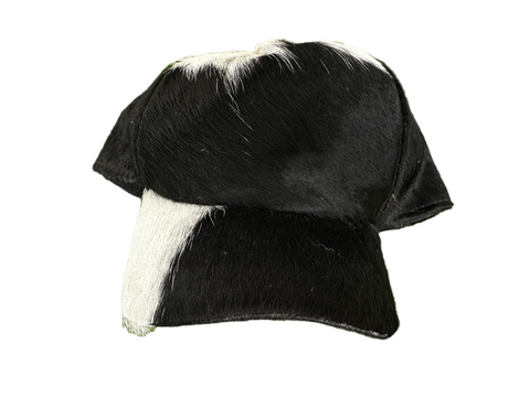 Untitled Cowhide Black/White Cap