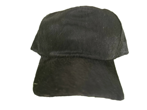 Untitled Cowhide Black Cap