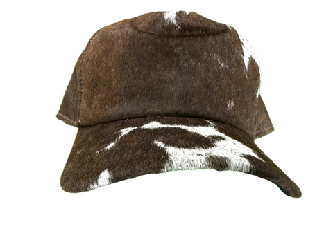 Untitled Cowhide Brown/White Cap (Version 1)