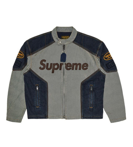 Supreme x Vanson Leathers x Cordura Cotton Jacket Denim
