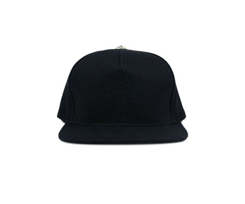 Chrome Hearts Cross Waxed Denim Snapback 'Black'