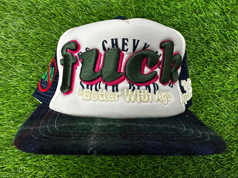 F**K Plaid Trucker Hat