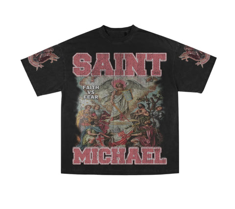 Saint Michael Black Tee
