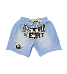 CHAIN SHORTS - BABY BLUE