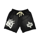 SPIKED HANDS SHORTS BLACK