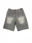 Rhinestone Vintage Wash Gray Jorts