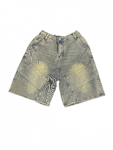 Rhinestone Vintage Blue Wash Jorts
