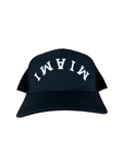 MIAMI UPSIDE DOWN Black Trucker Hat