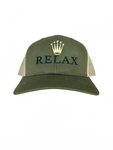 Relax Olive Trucker Hat