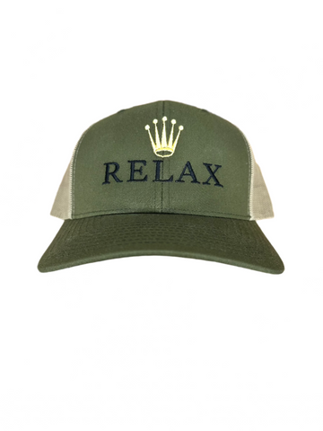 Relax Olive Trucker Hat