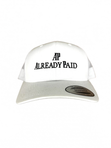 Already Paid Trucker Hat (White)