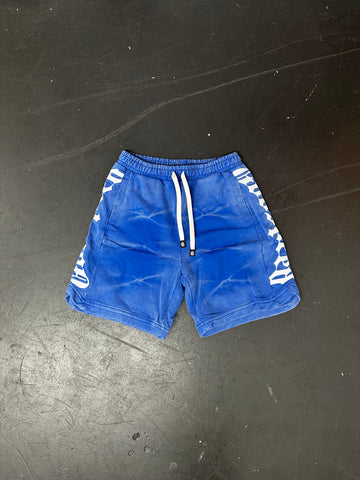 Courtside Blue Tie-Dye Shorts