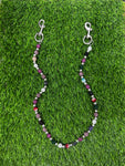 MULTI PINK RHINESTONE BEAD WALLET CHAIN