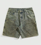 Distressed Denim Jorts